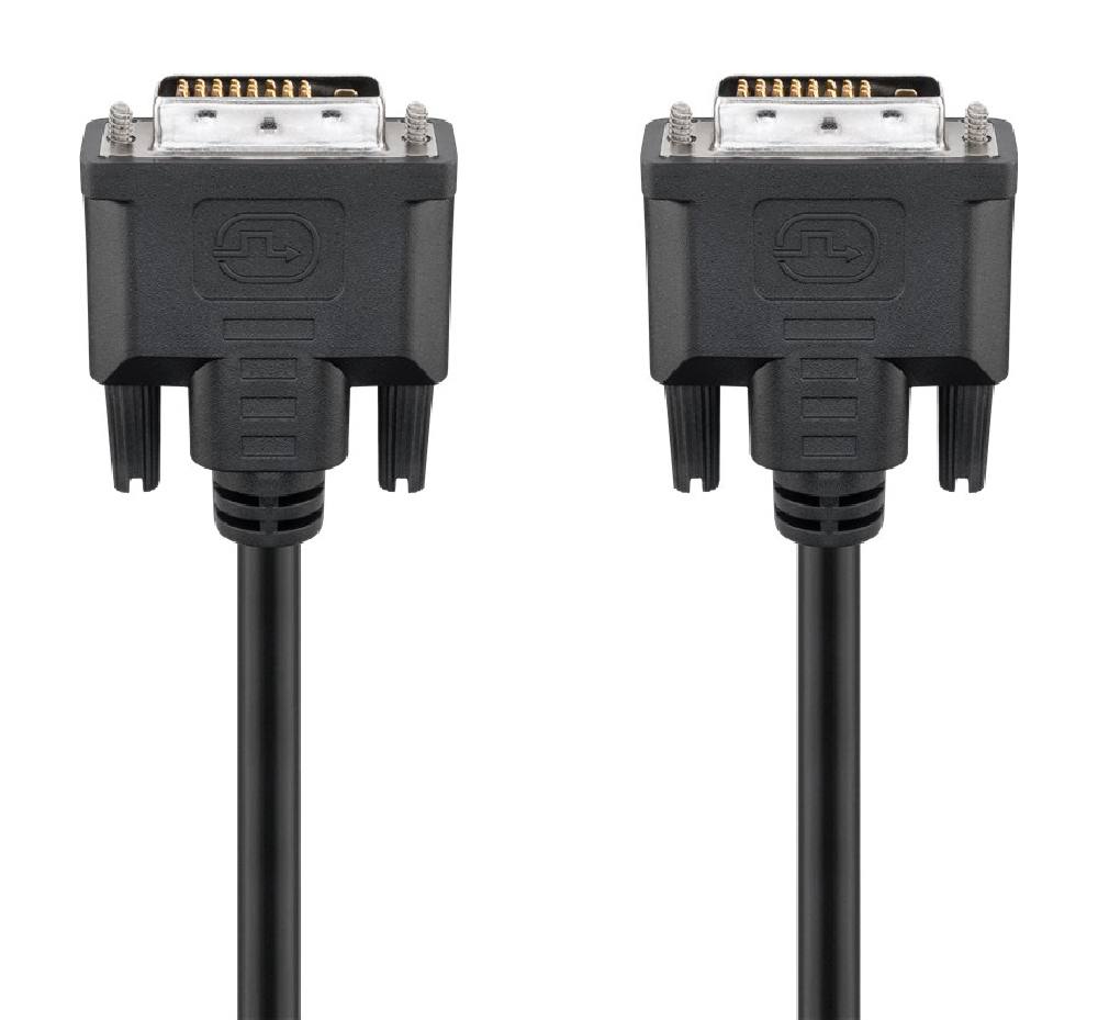 GOOBAY καλώδιο DVI-D 24+1 93573, 30AWG, Full HD, 1.8m, μαύρο