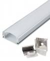 OPTONICA ράγα για καλωδιοταινία LED 5190, μεταλλική, 1m