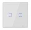 SONOFF smart διακόπτης T2EU2C-RF 433MHz, αφής, διπλός, λευκός