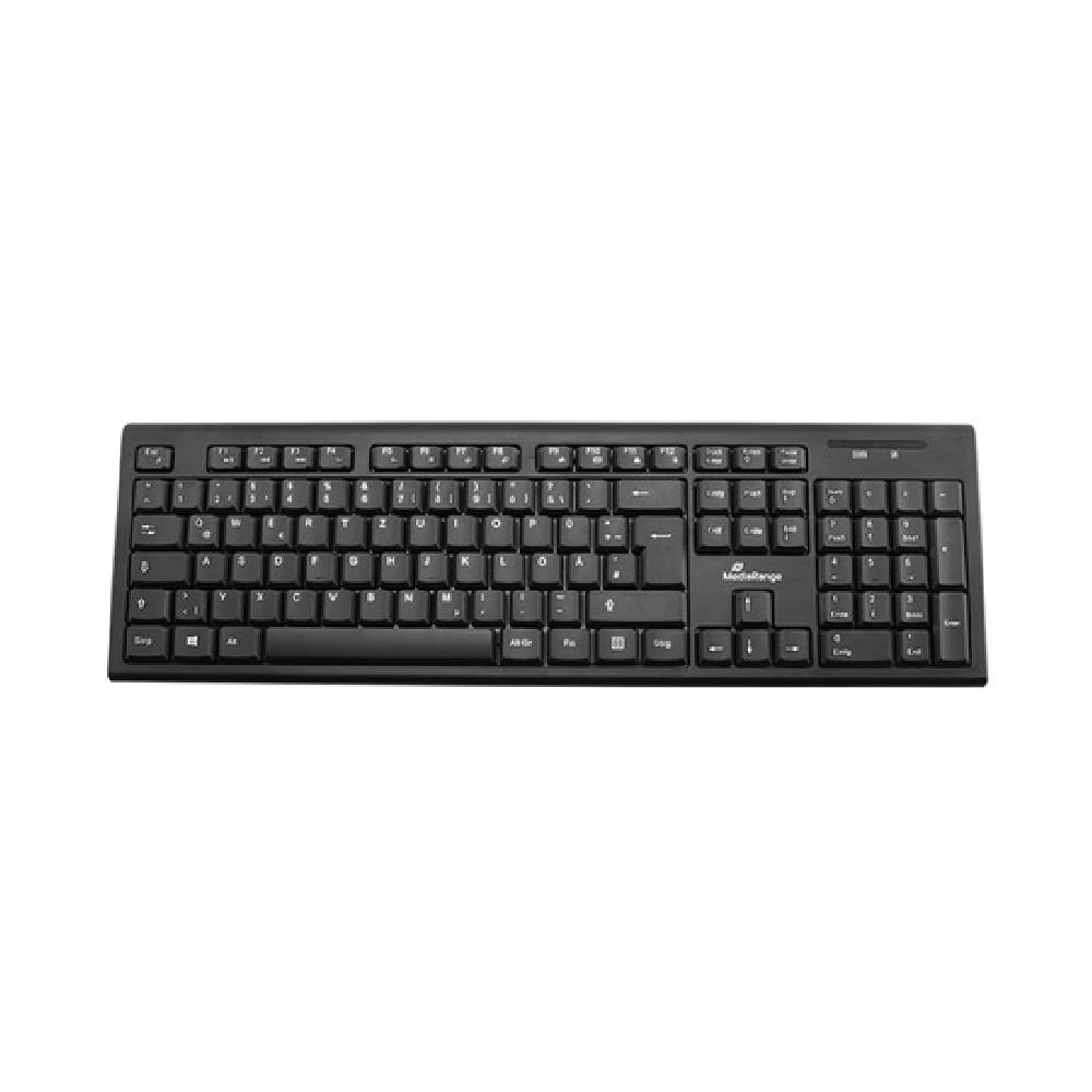 MediaRange Multimedia Keyboard, Wireless (Black)