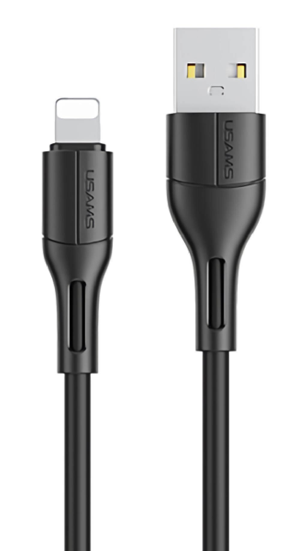 USAMS καλώδιο USB σε Lightning U68, 2A, 1m, μαύρο