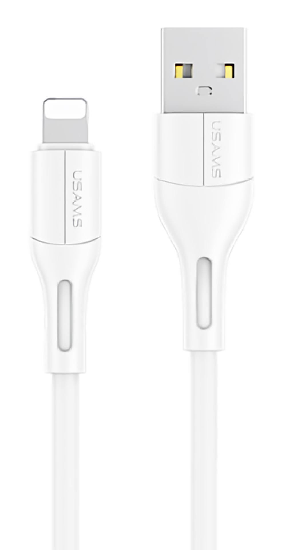 USAMS καλώδιο USB σε Lightning U68, 2A, 1m, λευκό