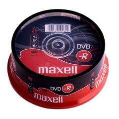 MAXELL DVD-R, 4.7GB/120min, 16x speed, Cake 25