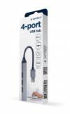 GEMBIRD 4-PORT USB HUB (USB3X1 - USB2X3 PORTS) SILVER