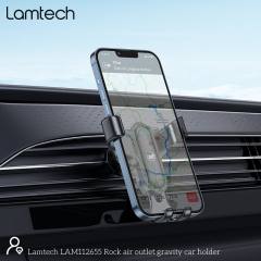 LAMTECH ROCK AIR OUTLET IN-CAR HOLDER BLACK