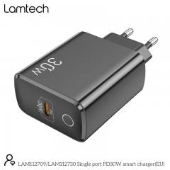LAMTECH FAST CHARGER TYPE-C PD30W BLACK