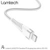 LAMTECH HQ UNBREAKABLE CABLE TYPE-C TO LIGHTNING WHITE 1M