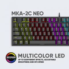 ARMAGGEDDON MECHANICAL KEYBOARD MKA-2C NEO BLACK TACTILE BROWN SWITCH
