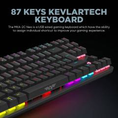 ARMAGGEDDON MECHANICAL KEYBOARD MKA-2C NEO BLACK TACTILE BROWN SWITCH