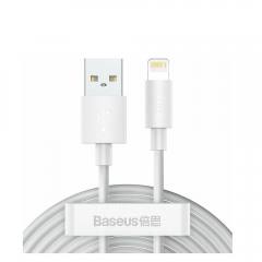 Baseus Wisdom Regular USB to Lightning Cable Λευκό 1.5m (TZCALZJ-02) (BASTZCALZJ02)