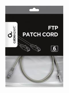 CABLEXPERT FTP CAT6 PATCH CORD GREY SHIELDED 1M