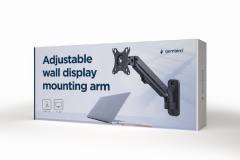 GEMBIRD ADJUSTABLE WALL DISCPLAY MOUNTING ARM UP TO 27'/7KG