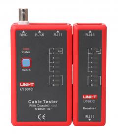 UNI-T tester καλωδίων δικτύου UT681C, RJ45/RJ11/BNC