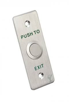 YLI ELECTRONIC χωνευτό μπουτόν PBK-814A, 35 x 90mm, 3Α, ασημί