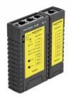 DELOCK tester καλωδίων 86407, λειτουργία εύρεσης θύρας, RJ45/RJ12, μαύρο
