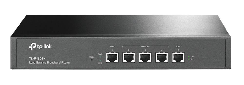 TP-LINK load balance broadband router TL-R480T+, 5x Ethernet port, Ver 9