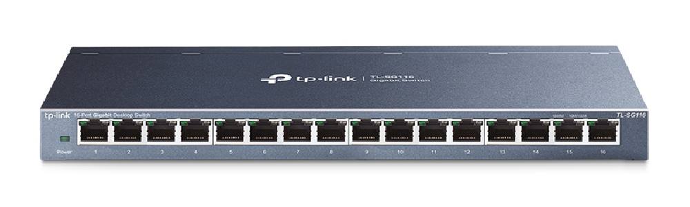 TP-LINK desktop switch TL-SG116, 16-Port, 10/100/1000Mbps, Ver. 1.0