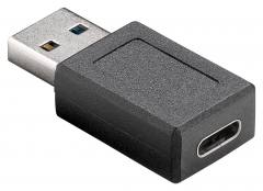 POWERTECH αντάπτορας USB 3.1 αρσενικό σε USB-C θηλυκό PTH-066, μαύρο