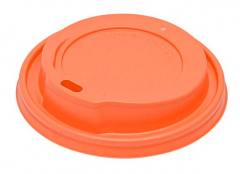 Καπάκι πιπίλα για ποτήρι, 8oz, πορτοκαλί, 100τμχ