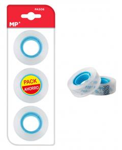 MP κολλητική ταινία Crystal PA506-01, 12mm, 33m, διάφανη, 3τμχ