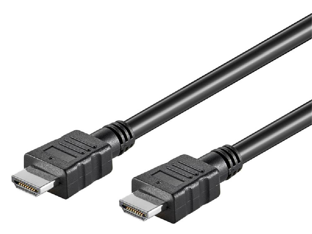GOOBAY καλώδιο HDMI με Ethernet 58444, HDR, 10.2 Gbit/s, 4K, 7.5m, μαύρο