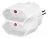 GOOBAY αντάπτορας ρεύματος 51000, 2x Euro, 230V 2.5A, λευκός