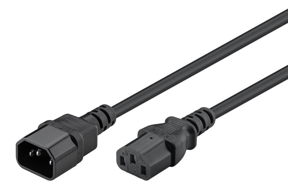 GOOBAY καλώδιο προέκτασης τροφοδοσίας 68602, 0.75mm², 1.5m, μαύρο