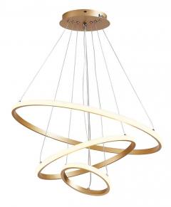 POWERTECH LED φωτιστικό οροφής HLL-0078, 44W, 4000K, 60x60cm, χρυσό