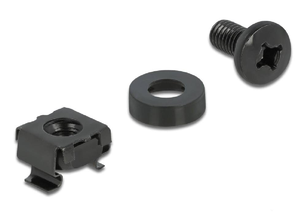 DELOCK σετ βίδες με παξιμάδια 66548 για καμπίνα δικτύου, M6/12mm, 20τμχ