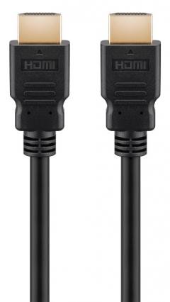 GOOBAY καλώδιο HDMI 2.1 certified 58263, ARC, 48Gbit/s, 8K, 1m, μαύρο