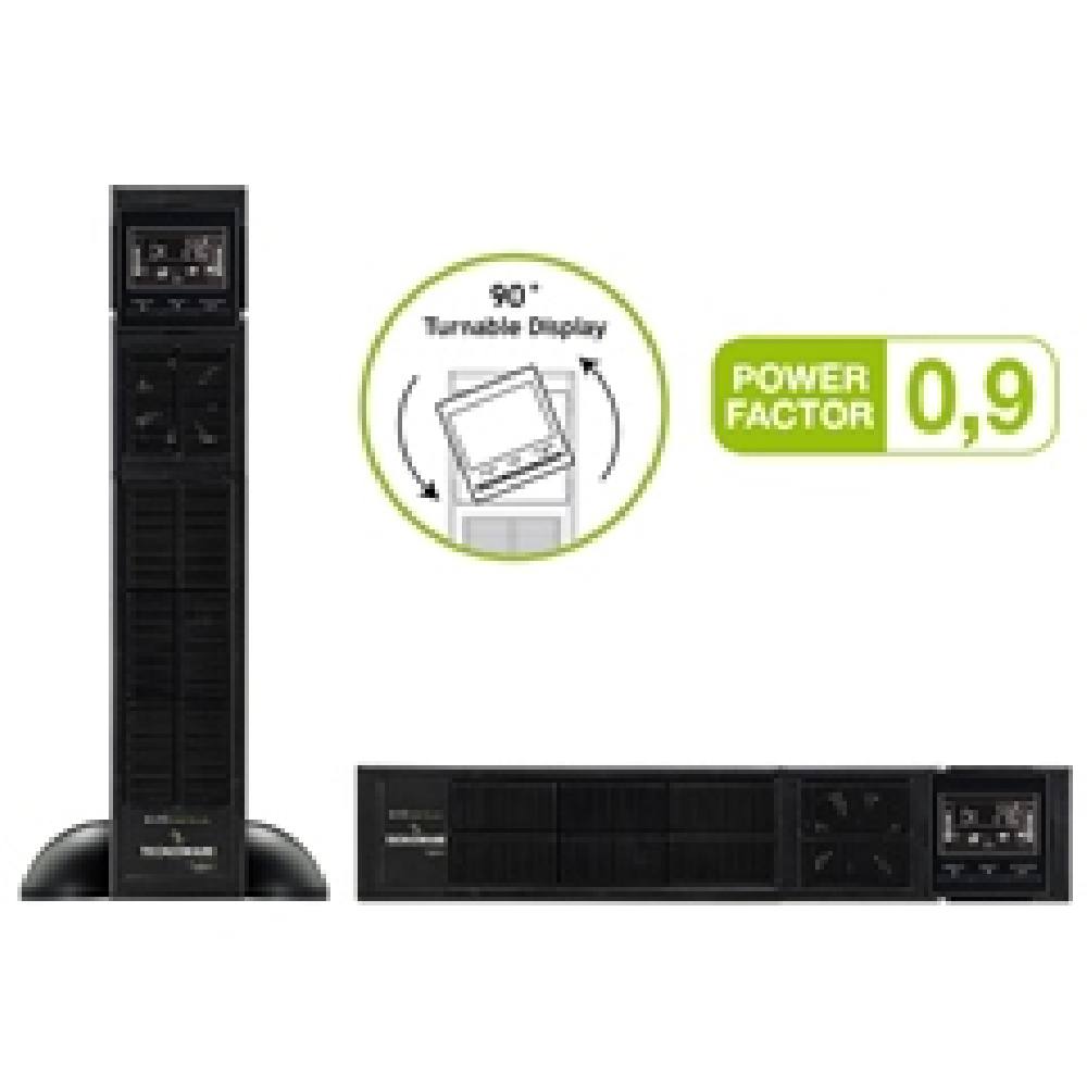 TECNOWARE UPS EVO DSP PLUS 2400 R/T HE PF 0.9 IEC TOGETHER ON, 2400VA/2160W, ON LINE DSP DOUBLE CONVERSION, 1YW ELECTRONIC PARTS