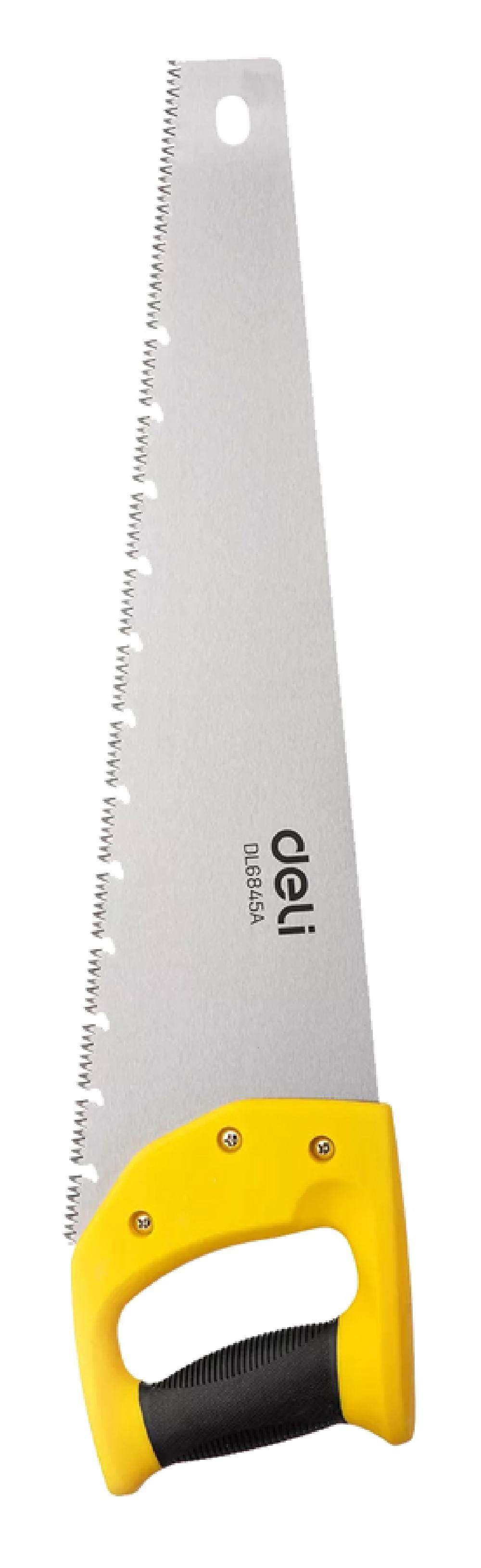 DELI πριόνι ξύλου DL6845A με εργονομική λαβή, 450mm, κίτρινο