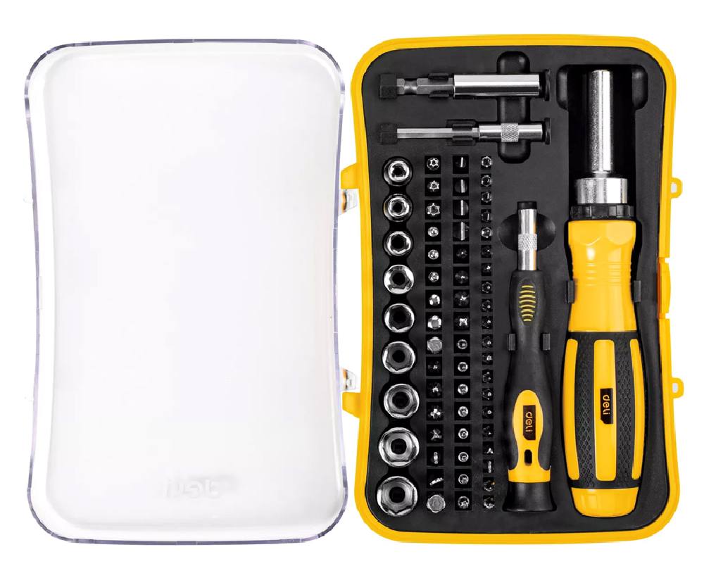 DELI σετ κατσαβίδια ακριβείας DL3565, 65τμχ