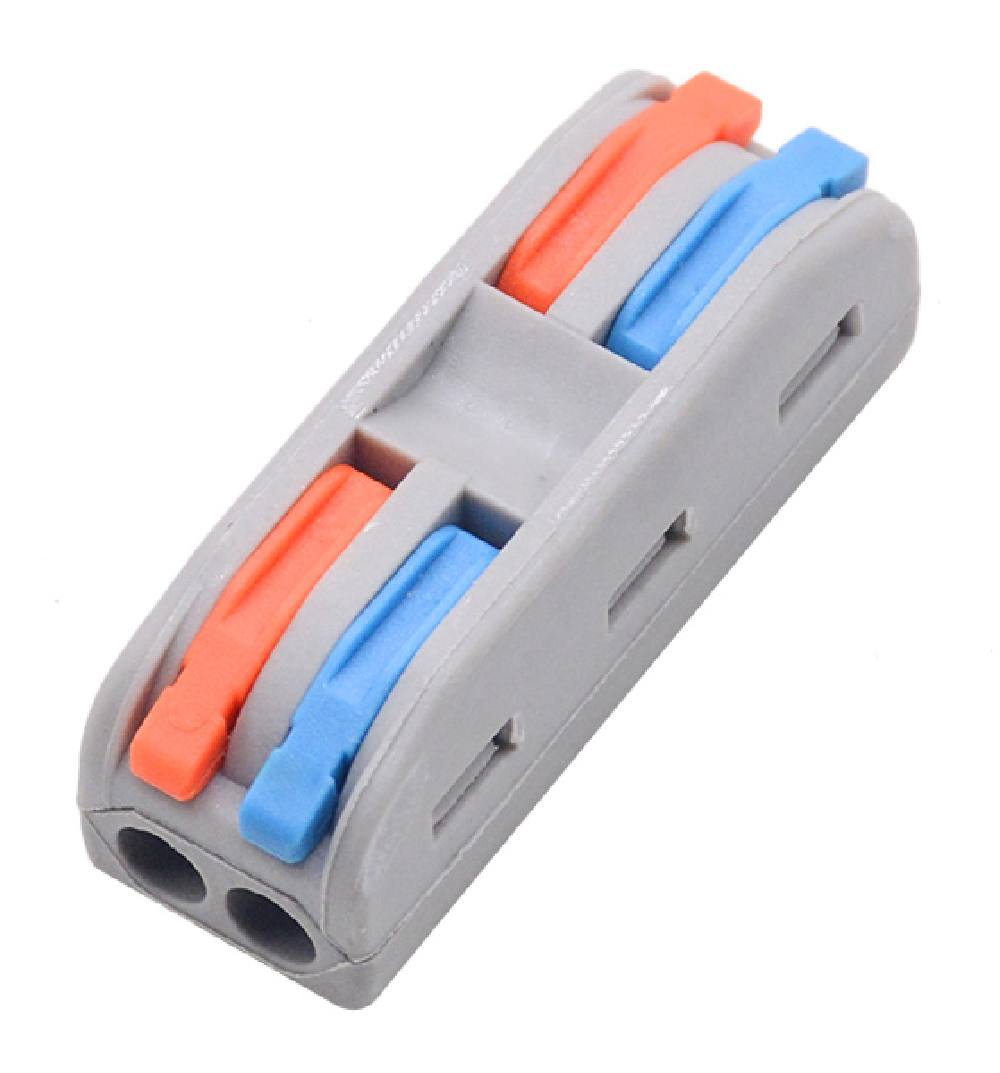 POWERTECH κλέμα σύνδεσης καλωδίων HUH-0090, 2 θέσεων, 0.08mm-4mm², 10τμχ