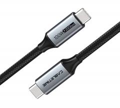 CABLETIME καλώδιο USB-C CT-C160, USB 3.1, 100W, 20Gbps, 4K, 1.5m, μαύρο