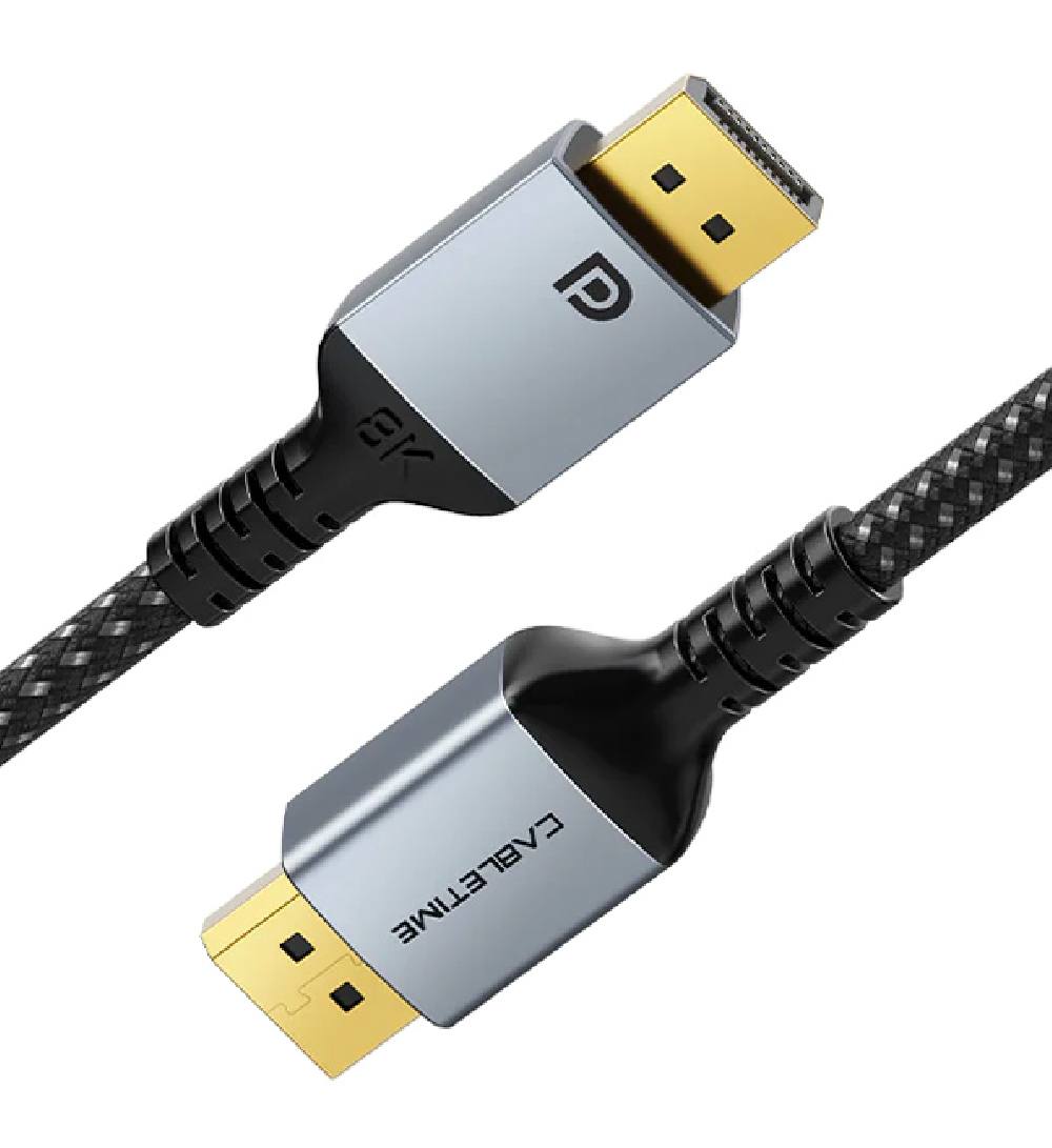 CABLETIME καλώδιο DisplayPort CT-DP8K, 32.4Gbps, 8K/60Hz, 1m, μαύρο