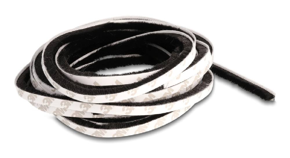 DELOCK αυτοκόλλητη μονωτική ταινία 66893 για παράθυρα, 8mm, 5m, μαύρη