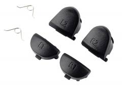 Ανταλλακτικά πλήκτρα SPPS4-0008 για χειριστήριο Dualshock PS4, μαύρα