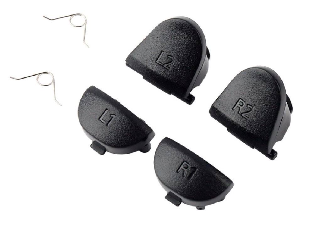 Ανταλλακτικά πλήκτρα SPPS4-0008 για χειριστήριο Dualshock PS4, μαύρα