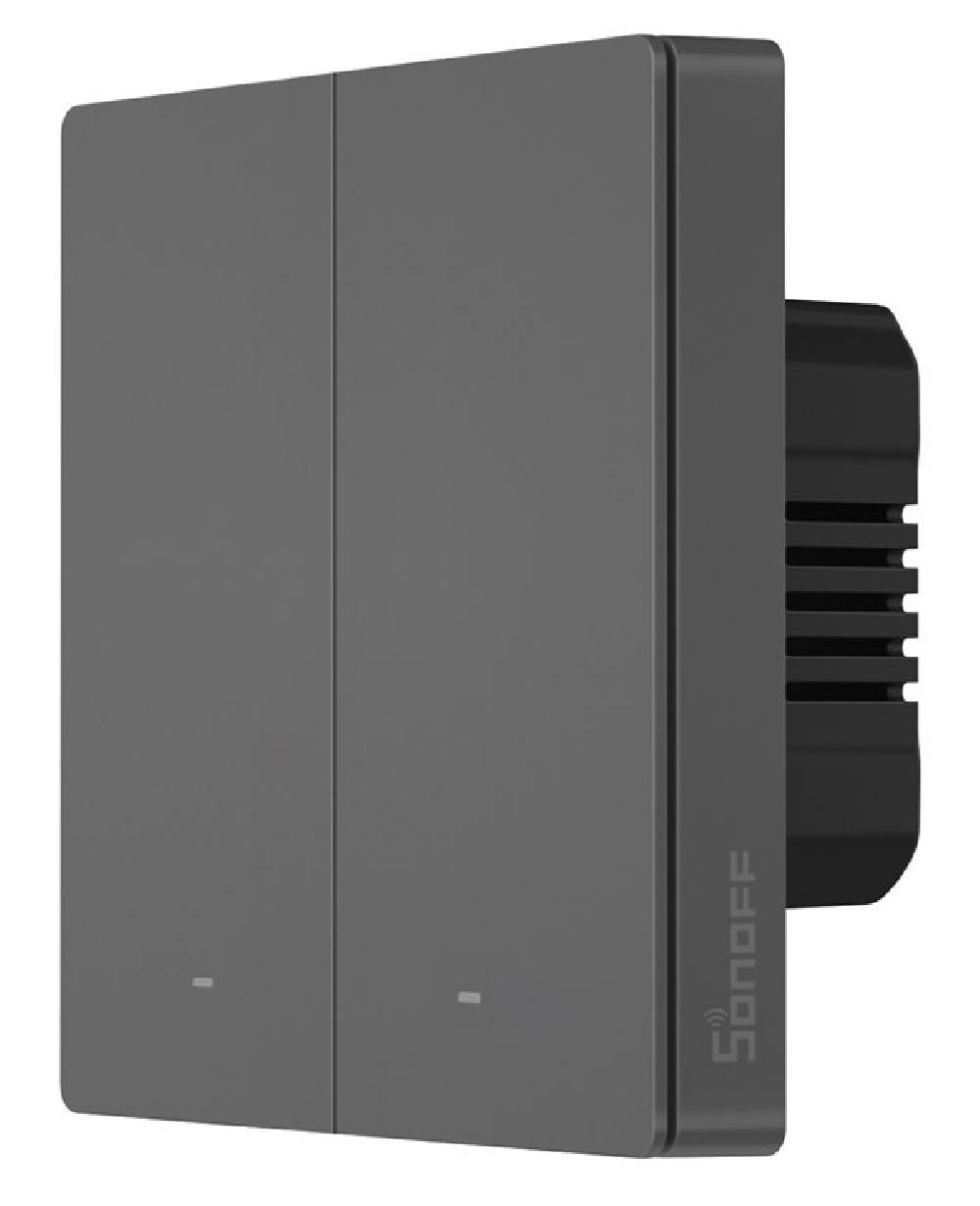 SONOFF smart διακόπτης M5-2C-86, διπλός, WiFi, γκρι