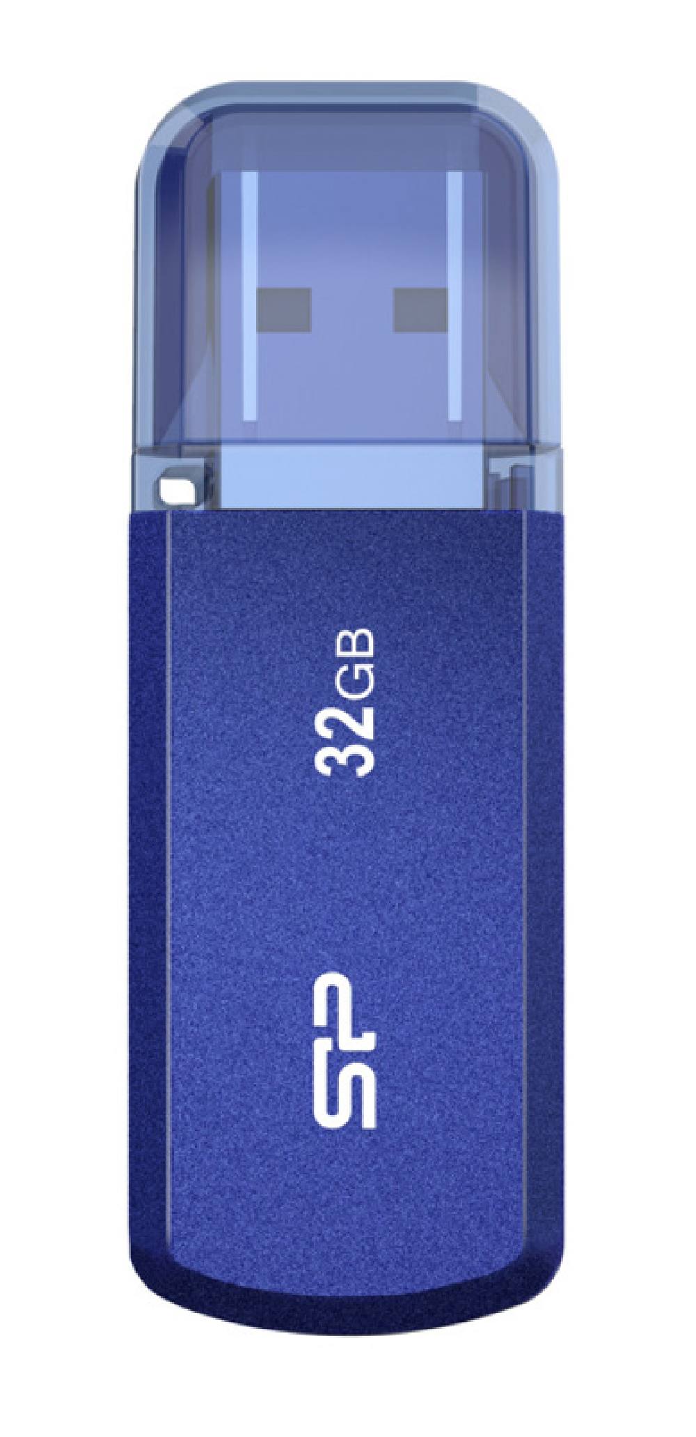 SILICON POWER USB Flash Drive Helios 202, 32GB, USB 3.2, μπλε