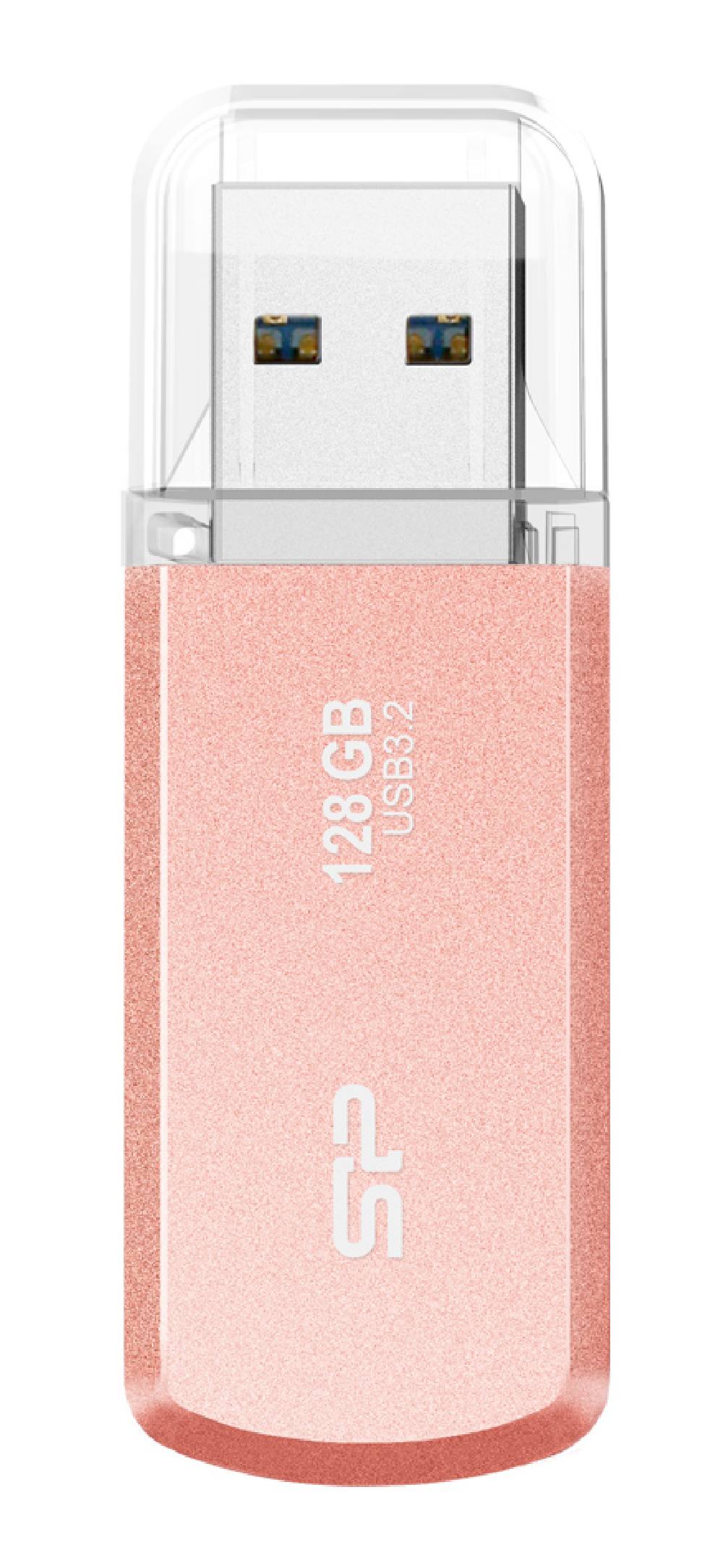 SILICON POWER USB Flash Drive Helios 202, 128GB, USB 3.2, ροζ χρυσό