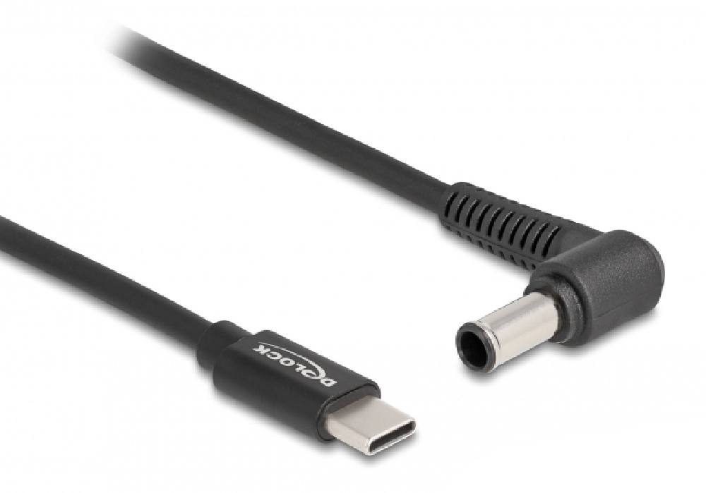 DELOCK καλώδιο τροφοδοσίας 87981, USB-C σε Sony 6x4.3mm, 1.5m, μαύρο