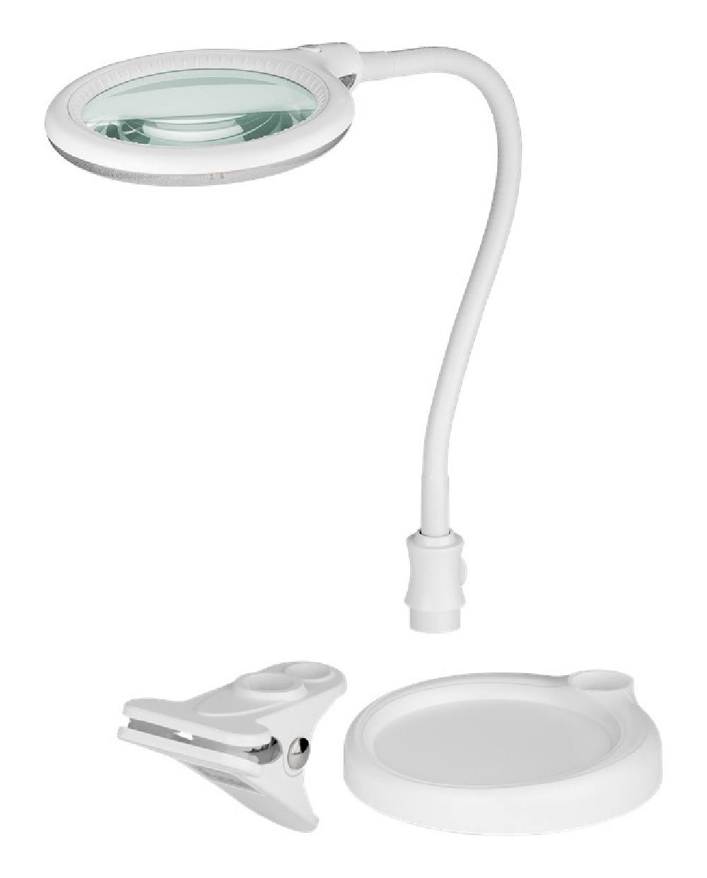 GOOBAY μεγεθυντικός φακός 60359 με κλιπ & βάση, LED, 3 διόπτρες 1.75x
