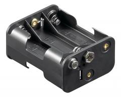 GOOBAY θήκη μπαταρίας 11467, για 6x AA μπαταρίες, μαύρη