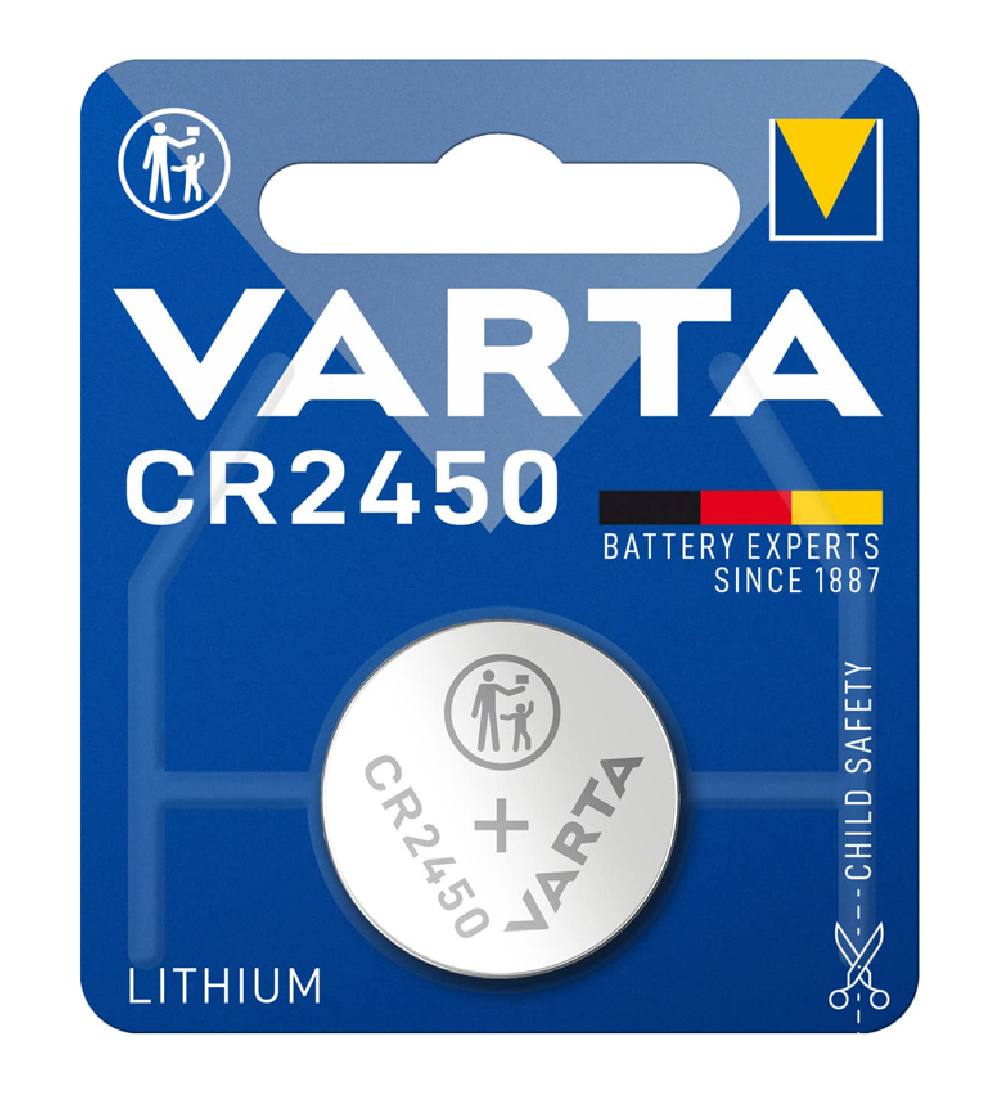 VARTA μπαταρία λιθίου CR2450, 3V, 1τμχ