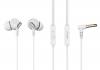 CELEBRAT earphones με μικρόφωνο G21, 3.5mm, 1.2m, λευκά