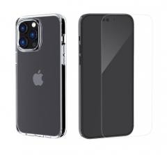 ROCKROSE θήκη & tempered glass 2.5D Premium για iPhone 14 Plus, διάφανο