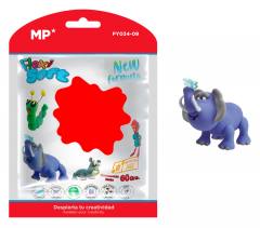 MP πλαστελίνη PY034-09, χωρίς γλουτένη, 60γρ, κόκκινη