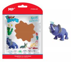 MP πλαστελίνη PY034-23, χωρίς γλουτένη, 60γρ, καφέ